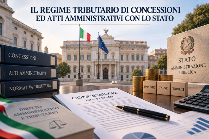 Regime tributario di concessioni e atti amministrativi con lo Stato